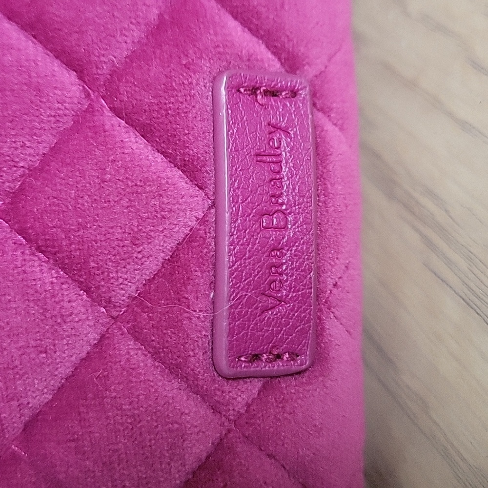 Vera Bradley Quilted Makeup Bag in Purple Fuscia - Picture 2 of 7